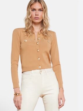 L'Agence Toulouse Cardigan Soft Camel